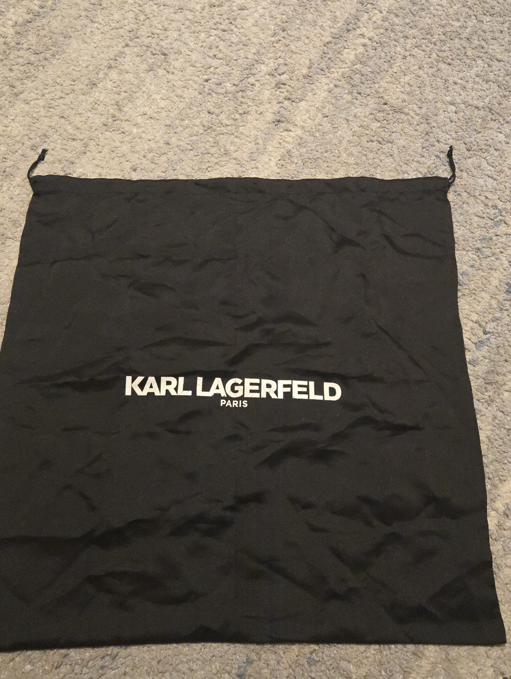 Karl Lagerfeld Black Dust Bag 21x20
